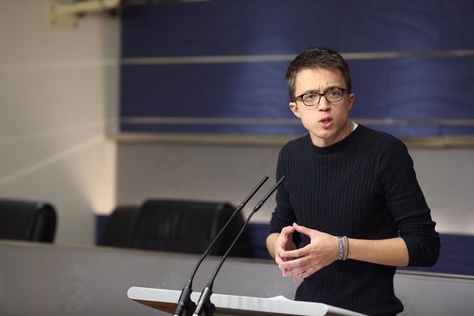 Rueda de prensa de Iñigo Errejón en el Congreso