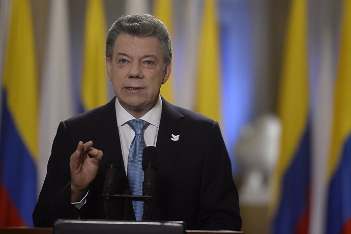 El presidente colombiano, Juan Manuel Santos