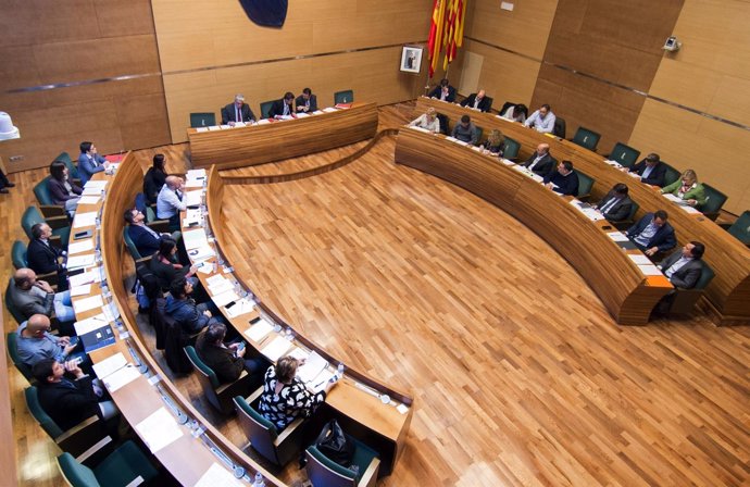 Imagen del pleno de la Diputación de Valencia 