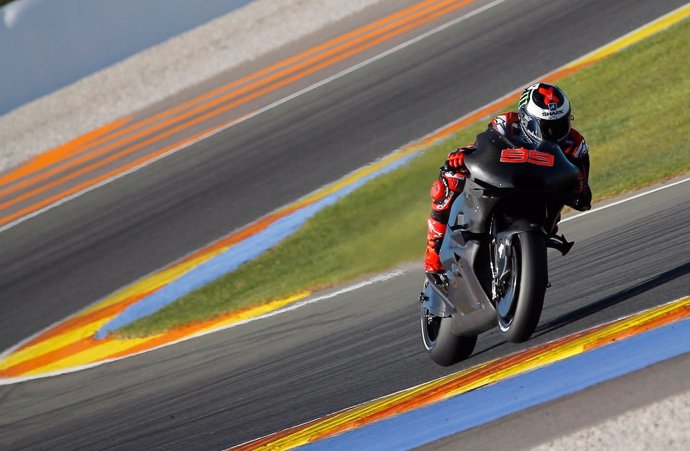 Jorge Lorenzo con la Ducati en Cheste