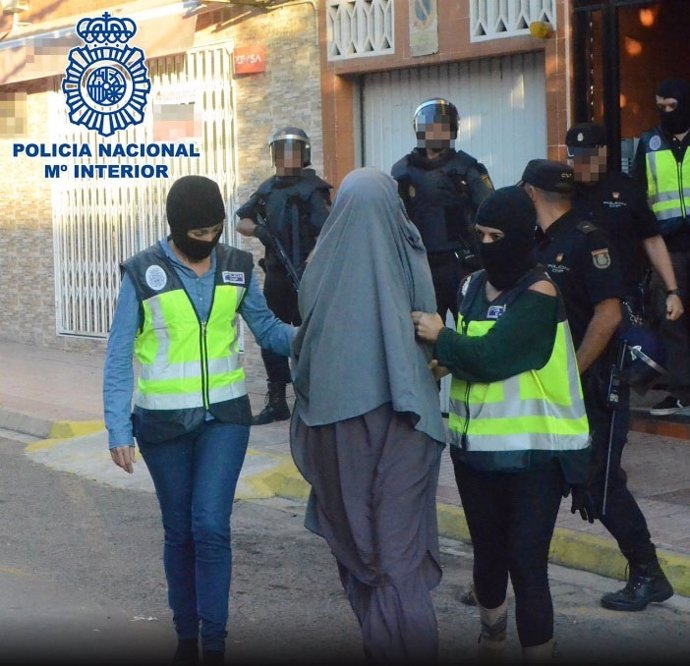 Yihadista detenida por la Policía Nacional