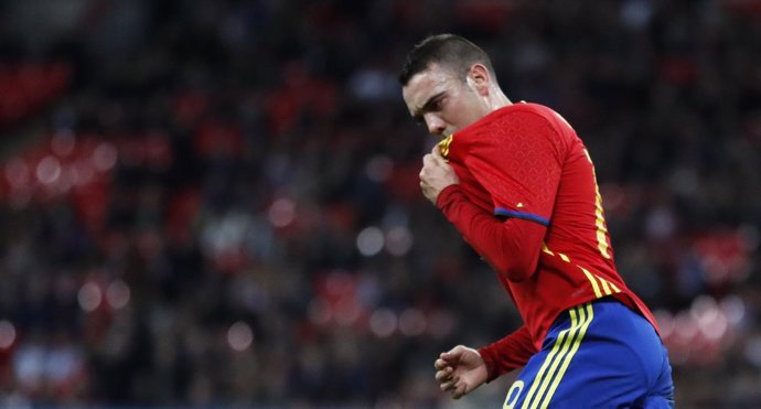 Iago Aspas con la selección española