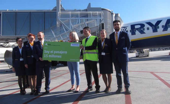 Pasajero 15 millones en el aeropuerto de Málaga-Costa del Sol 