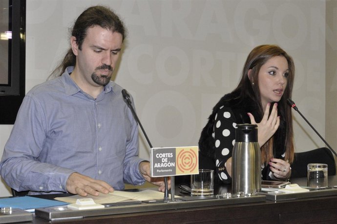 Héctor Vicente y Maru Díaz, diputados de Podemos