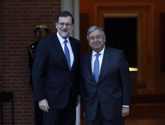 Rajoy recibe en la Moncloa a António Guterres