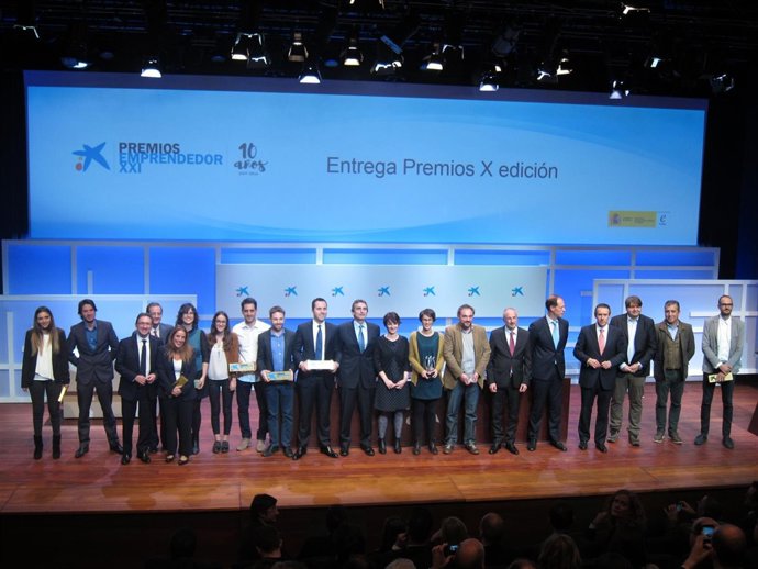 Galardonados en los Premios EmprendedorXXI 2016