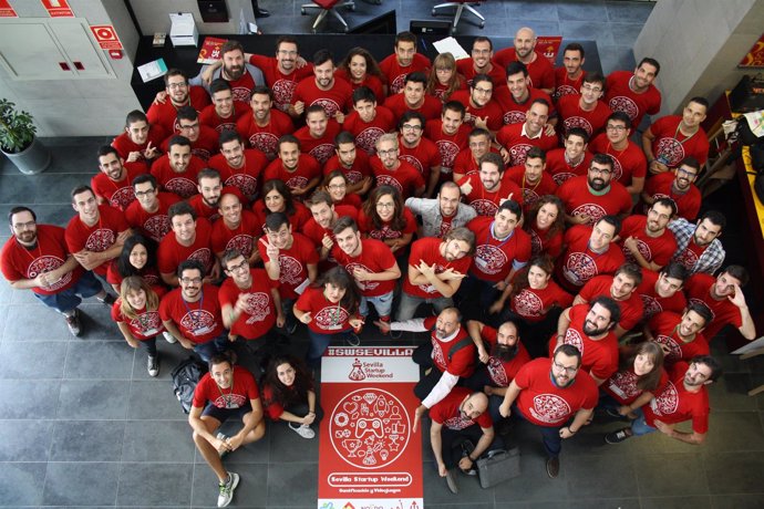 Participantes del Global Startup Weekend en una edición anterior.