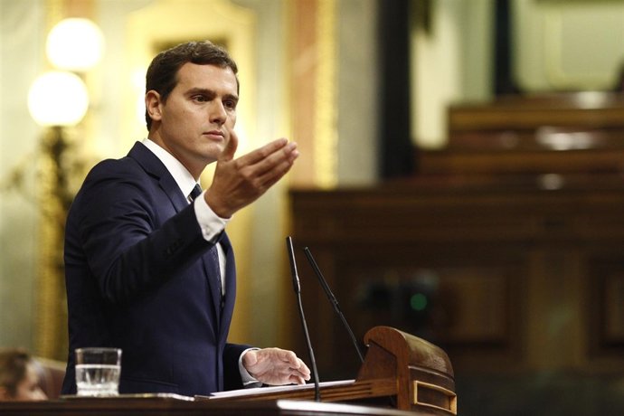 Albert Rivera en el debate de investidura en el Congreso
