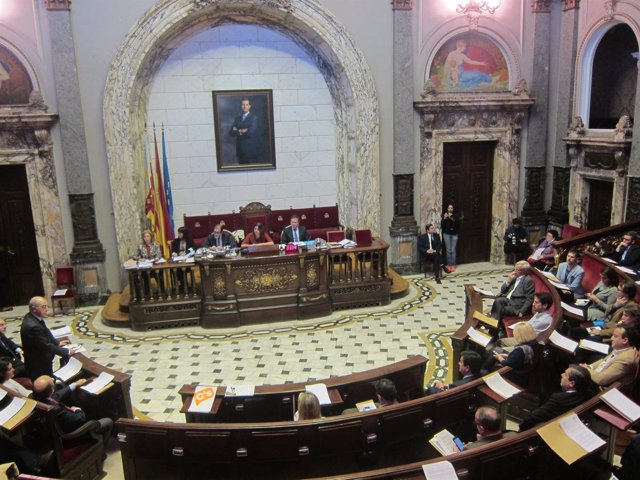 Pleno del Ayuntamiento de Valencia de aprobación del presupuesto de 2017