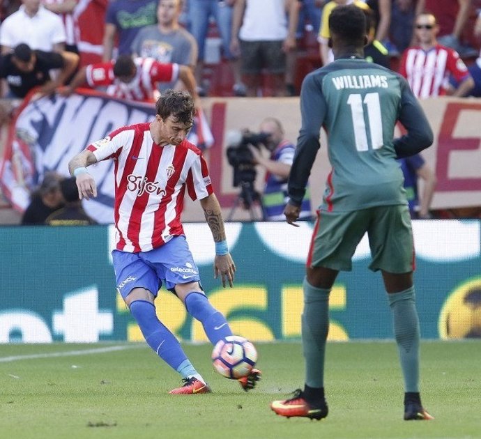 El Sporting gana al Athletic Club en El Molinón