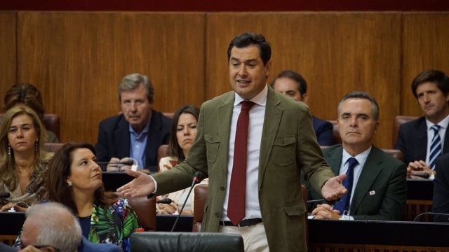 Juanma Moreno, hoy en el Pleno