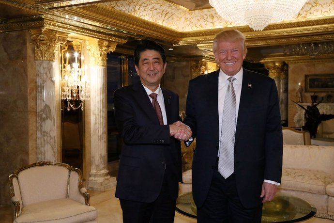 Shinzo Abe y Donald Trump