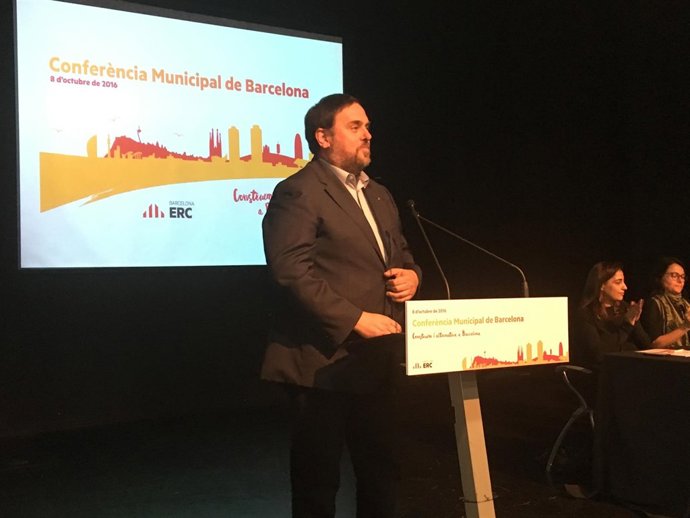 El presidente de ERC, Oriol Junqueras