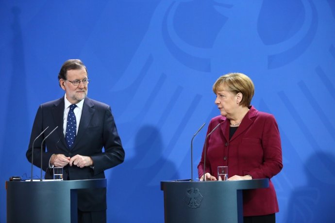 Rueda de prensa de Rajoy y Merkel en Alemania