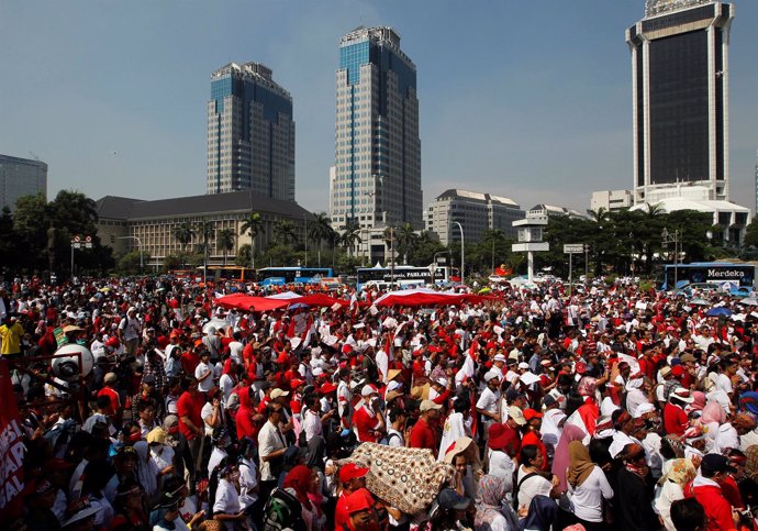 Manifestación en Indonesia contra la intolerancia 