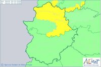 Aemet activa avisos por lluvias en la provincia de Cáceres