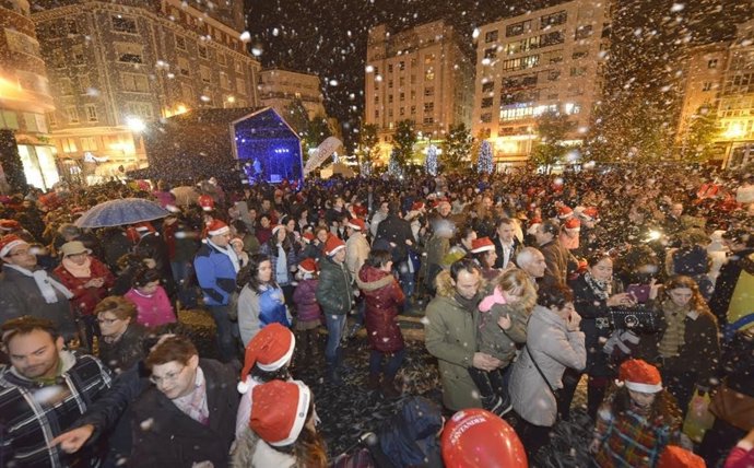Encendido luces navideñas en Santander 
