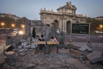 escuela siria destruida puerta de alcalá