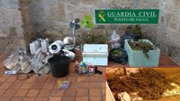 Desmantelado un cultivo de marihuana en Pontecesures