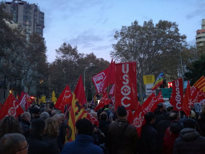 Manifestación en Barcelona por unos Presupuestos sociales