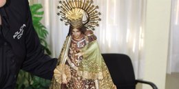 Imagen de la Virgen recuperada por los agentes