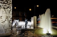 Urbanismo renueva la iluminación de la Glorieta de los Marineros de Sevilla