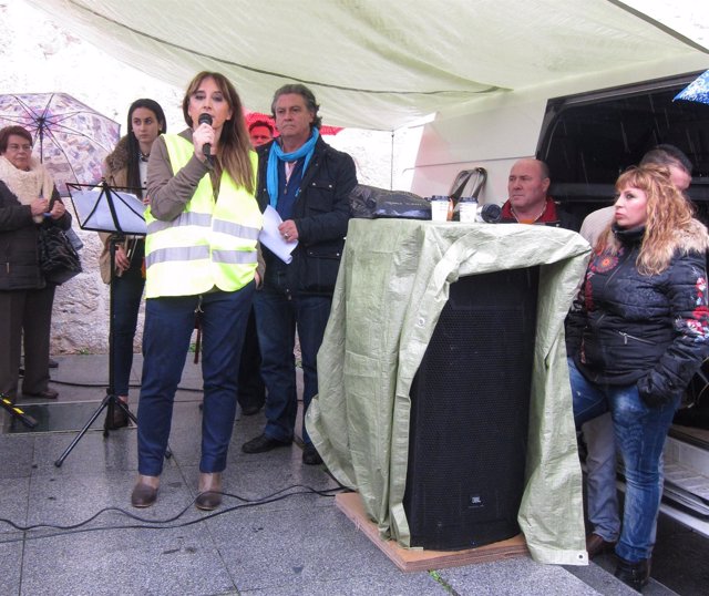 Glorai García y Luis Mariano San Millán, durante el acto celebrado en Valladolid