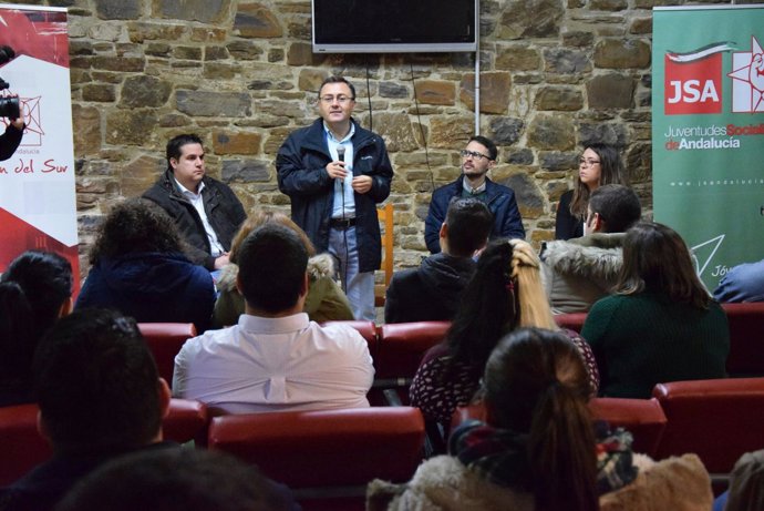 Miguel Ángel Heredia en las jornadas del JSA en Málaga. 