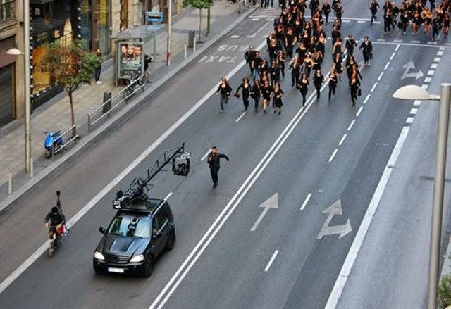 Rodaje en Madrid de 'Las brujas de Zugarramurdi'.