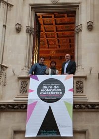 El Consell de Mallorca exhibe esta semana la banderola contra la violencia machista