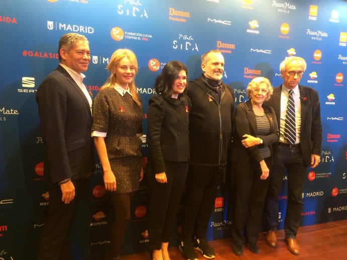 Manuela Carmena en la presentación de la 7º edición de la Gala Sida.