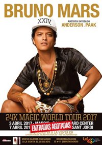 Bruno Mars agota en dos horas las entradas para sus conciertos en Madrid y Barcelona