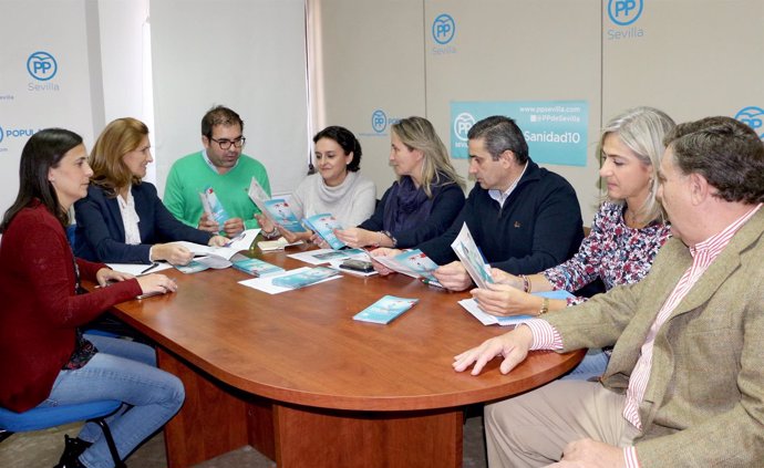 Reunión de representantes del PP y de CSIF