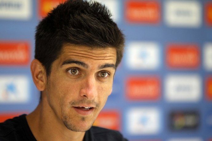 Gerard Moreno en rueda de prensa