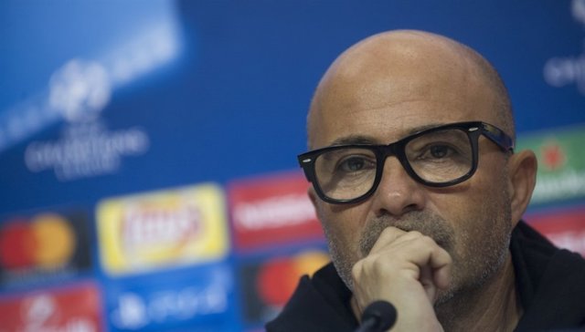Jorge Sampaoli, entrenador del Sevilla en rueda de prensa