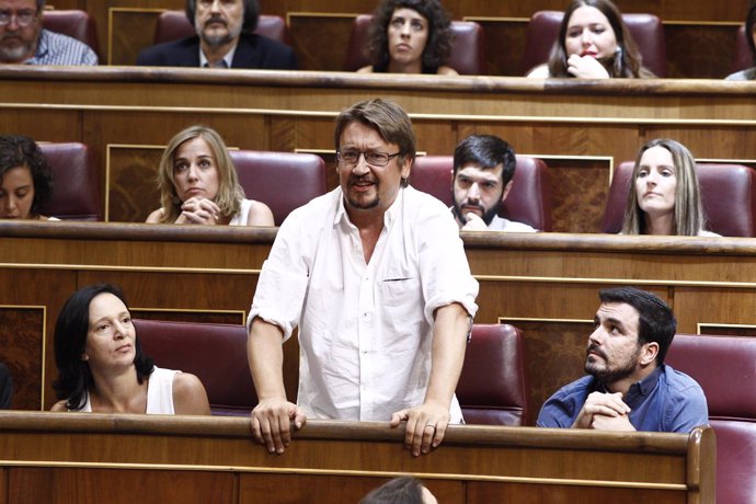 El diputado de Podemos Xavier Domenech en el Congreso