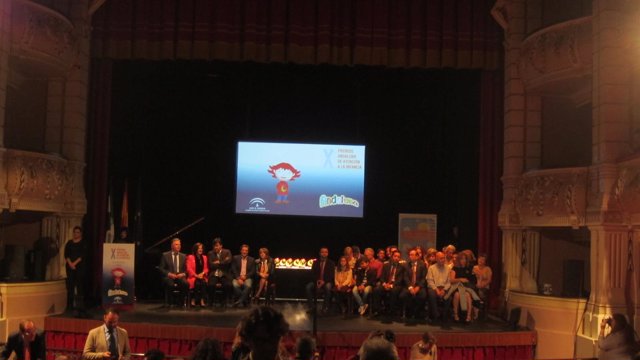 Entrega de los premios Andaluna en Huelva.