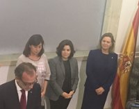 Sáenz de Santamaría: "Salom va a representar la posición del Gobierno y la defensa de los intereses de Baleares"