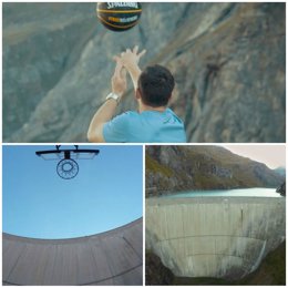 Canasta desde 180 metros de altura, nuevo récord del mundo