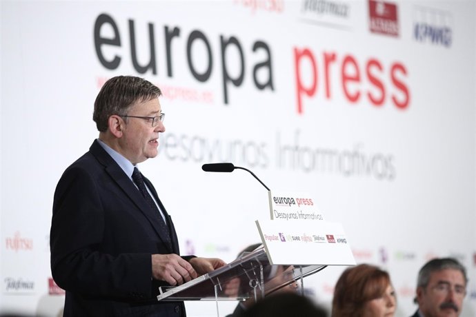 Ximo Puig protagoniza un desayuno informativo organizado por Europa Press