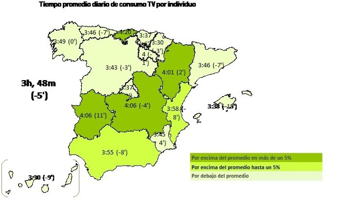 Mapa consumo de TV