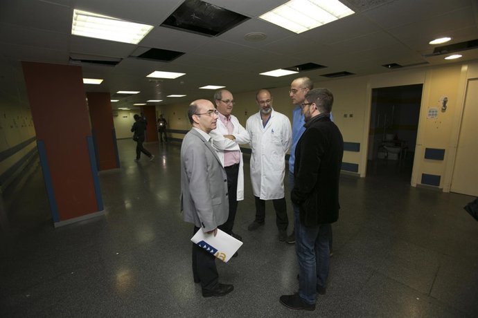 Visita a las obras del director del SCS, Roberto Moreno