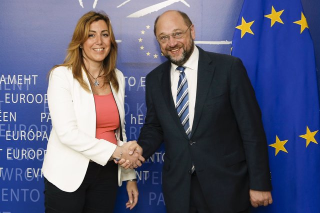 Susana Díaz con Martin Schulz