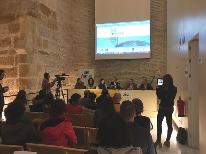 El presidente de Famsi, Ignacio Caraballo, presenta 'Hércules'.