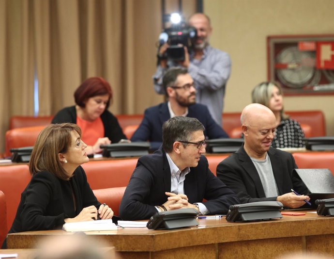 Soraya Rodríguez, Patxi López y Odón Elorza 