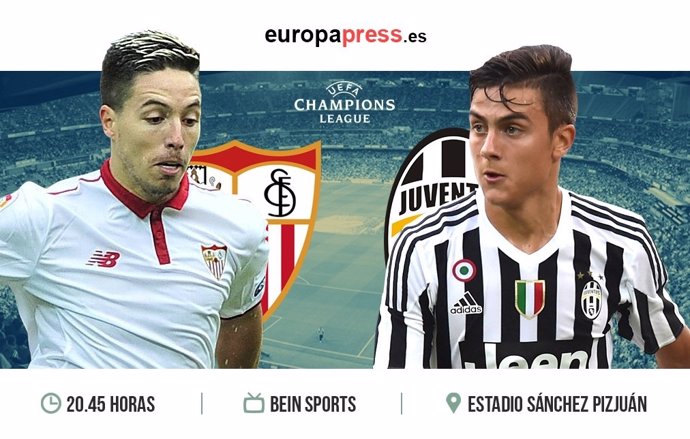 Horario y dónde ver el Sevilla - Juventus | Fase de grupos Champions League