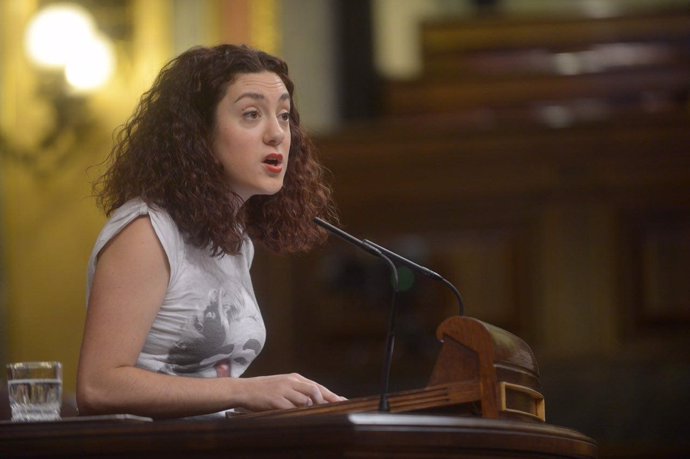 Aina Vidal, de En Comú, en el Pleno del Congreso