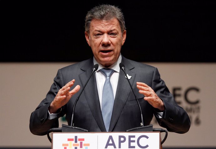 El presidente de Colombia, Juan Manuel Santos