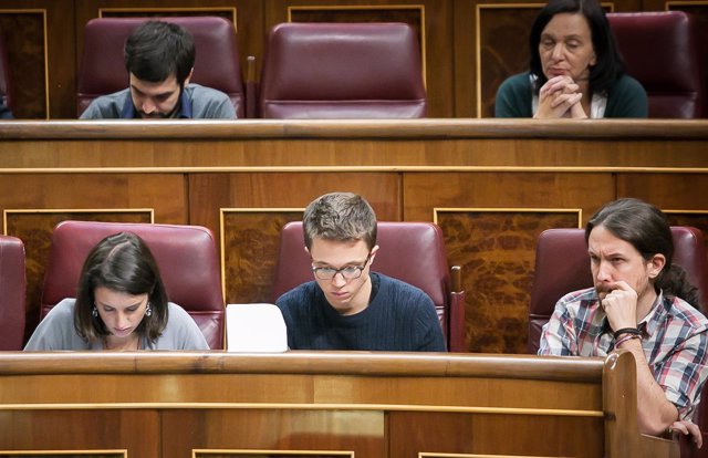 Irene Montero, Íñigo Errejón y Pablo Iglesias