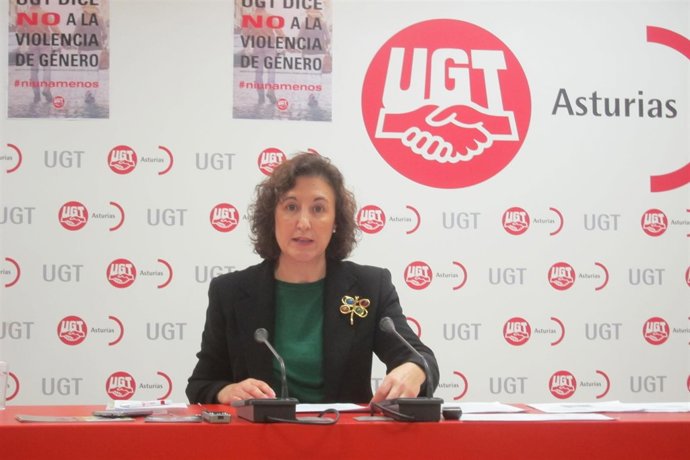   La Secretaria De Igualdad De UGT Asturias, Carmen Escandon